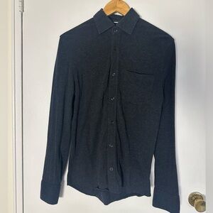 Kit and Ace Men's Black Cashmere Shirt (Medium)